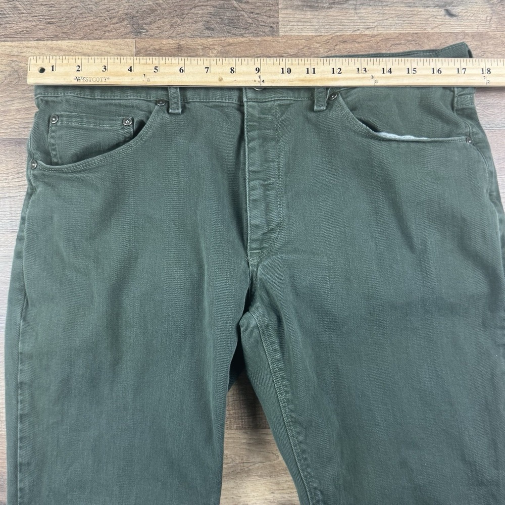 Mott & Bow Slim Jeans Men 35x30 Green Stretch Pants - Picture 6 of 9